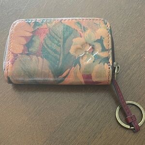 Patricia Nash Multicolor Floral Leather Key Holder